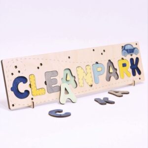 Puidust pusle logoga