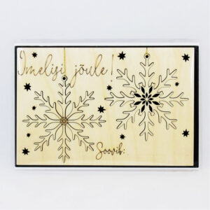 Wooden Christmas card