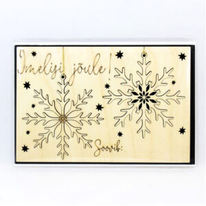 Puidust jõulukaart