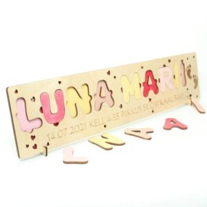 Name puzzle with birth data