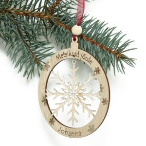 Nimega jõuluehe lumehelbega