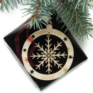 Nimega jõuluehe lumehelbega