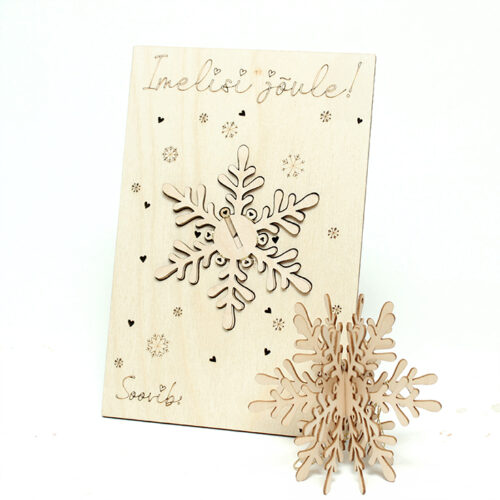 3D kaart lumehelbega